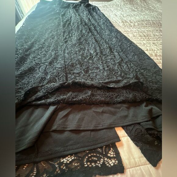 NWTs TORRID Black Lace Gown Sz 4X - Picture 6 of 11